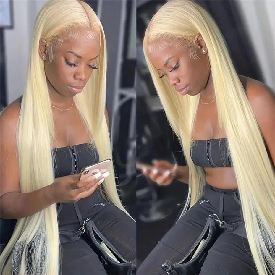 Straight 13x6 Ash Brown Highlight Lace Front Wig Human Hair Natural Hairline Ash Blonde Transparent Lace Frontal Wig For Women