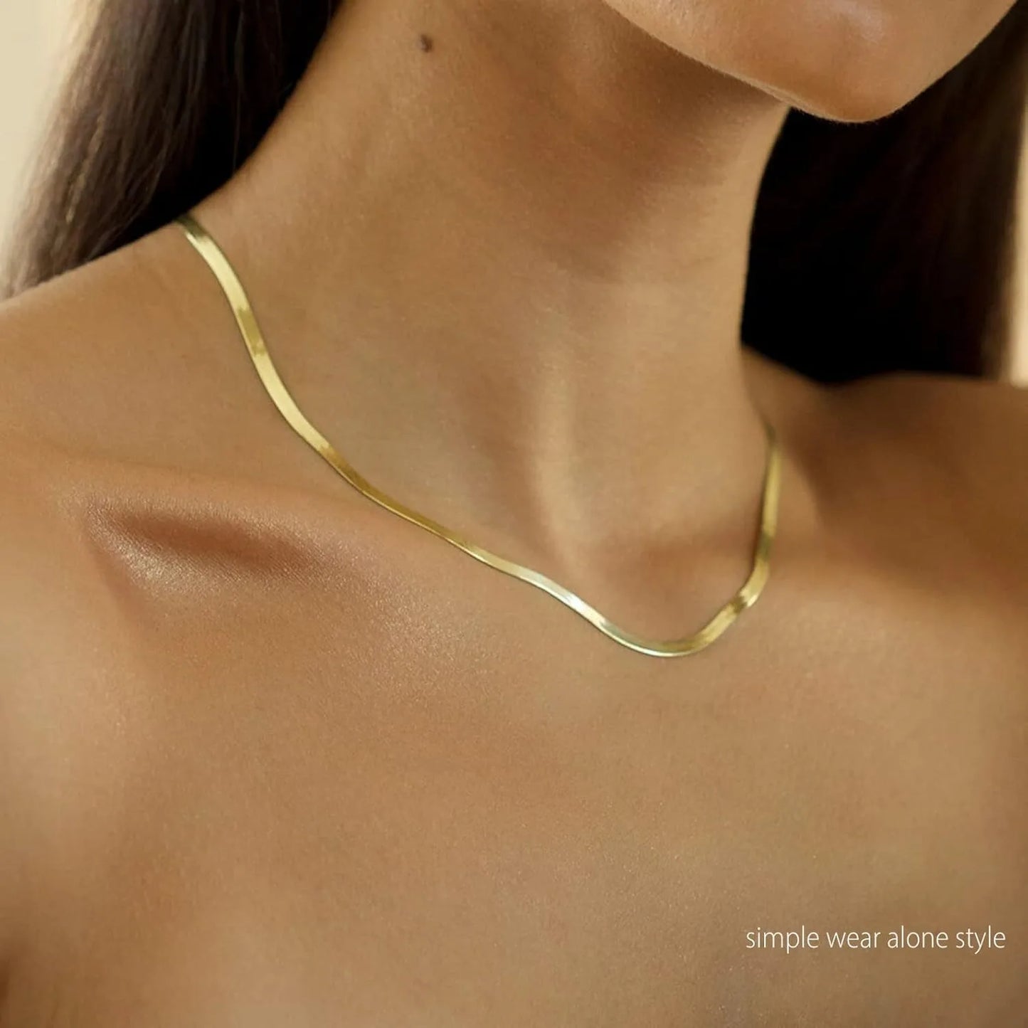 Collier pour femme, collier en or, collier plaqué argent, collier serpent plaqué or, chaîne en or, colliers ras du cou, bijoux en or, cadeau pour femme