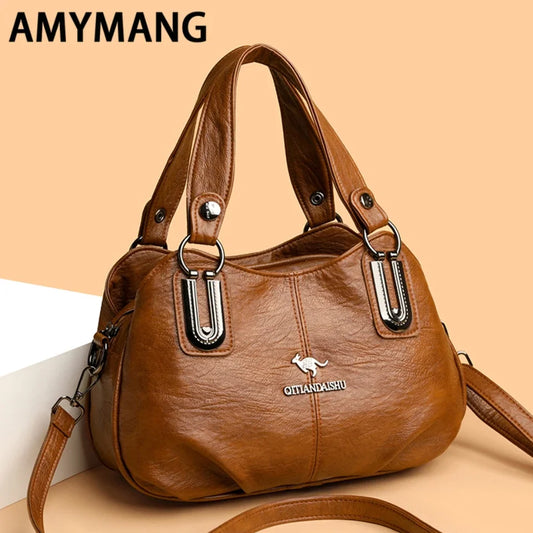 Sacs à main de luxe 3 couches grande capacité sacs à main de créateur de haute qualité en cuir souple sac à bandoulière pour femmes sac