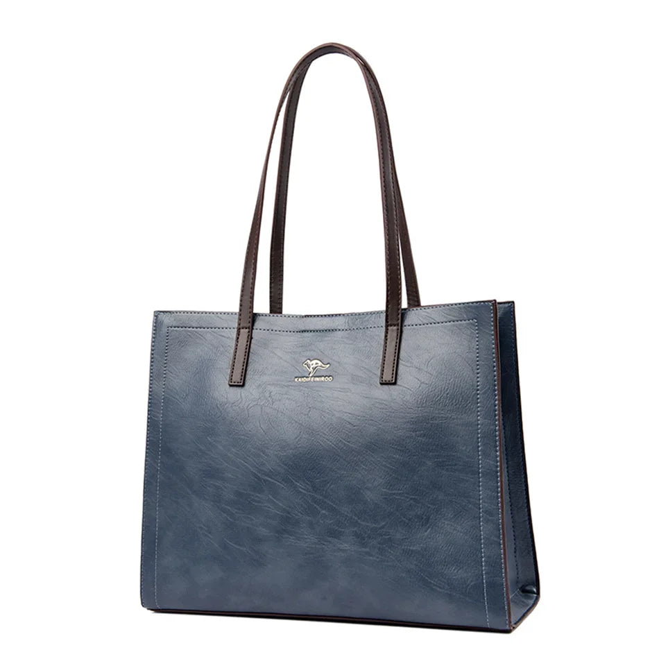Sacs fourre-tout vintage de grande capacité, sacs à bandoulière tendance, sacs à poignée supérieure, sacs en cuir PU de haute qualité, sac à main décontracté avec motif lettre