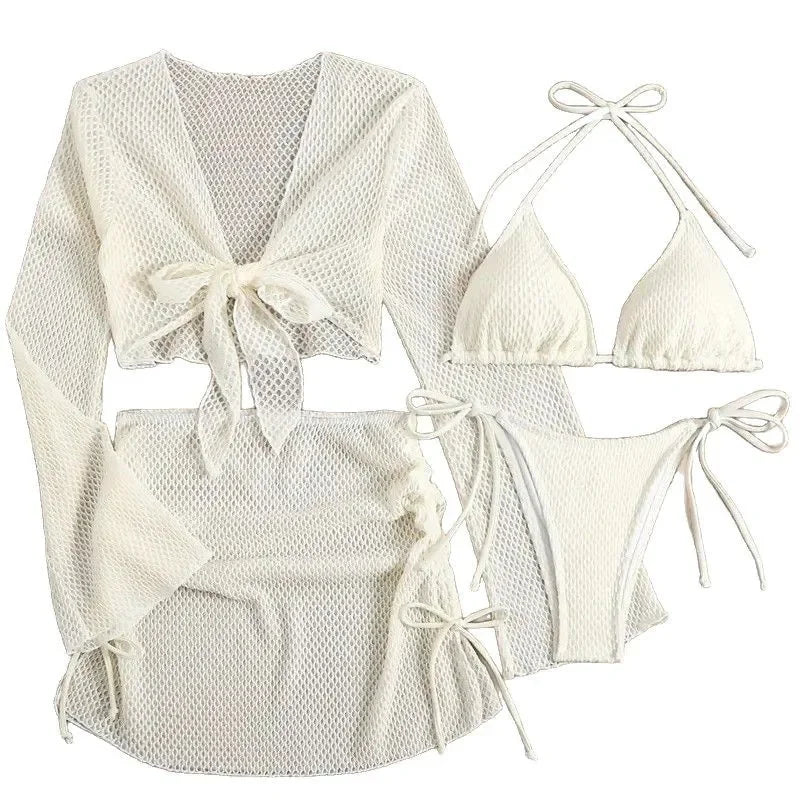 Sexy Bikini Swimsuit Set for Women Beach Summer Outfit Two Piece Swimwear Trendy Casual Clothing from Mainland China