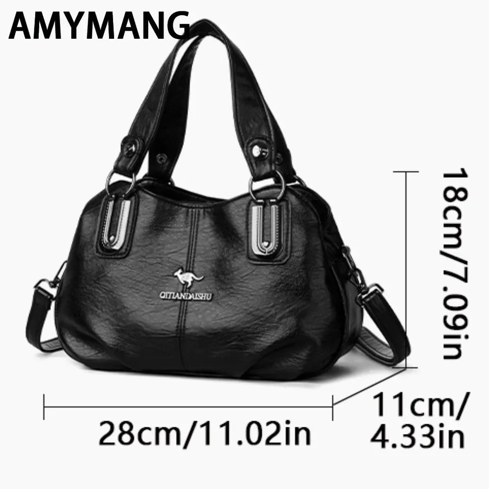 Sacs à main de luxe 3 couches grande capacité sacs à main de créateur de haute qualité en cuir souple sac à bandoulière pour femmes sac