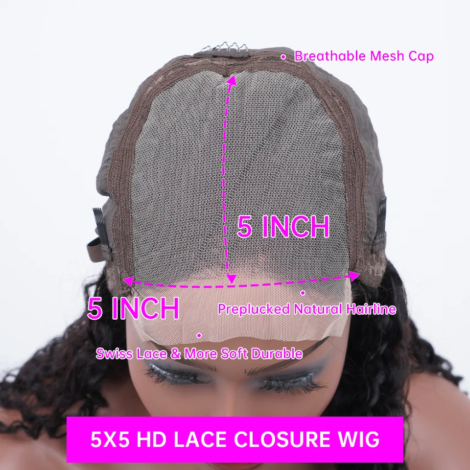 Burgundy 13x6 Hd Lace Frontal Human Hair Wig Deep Wave Curly Wigs For Women 30 Inch Water Wave Colored 99j Red Lace Front Wig