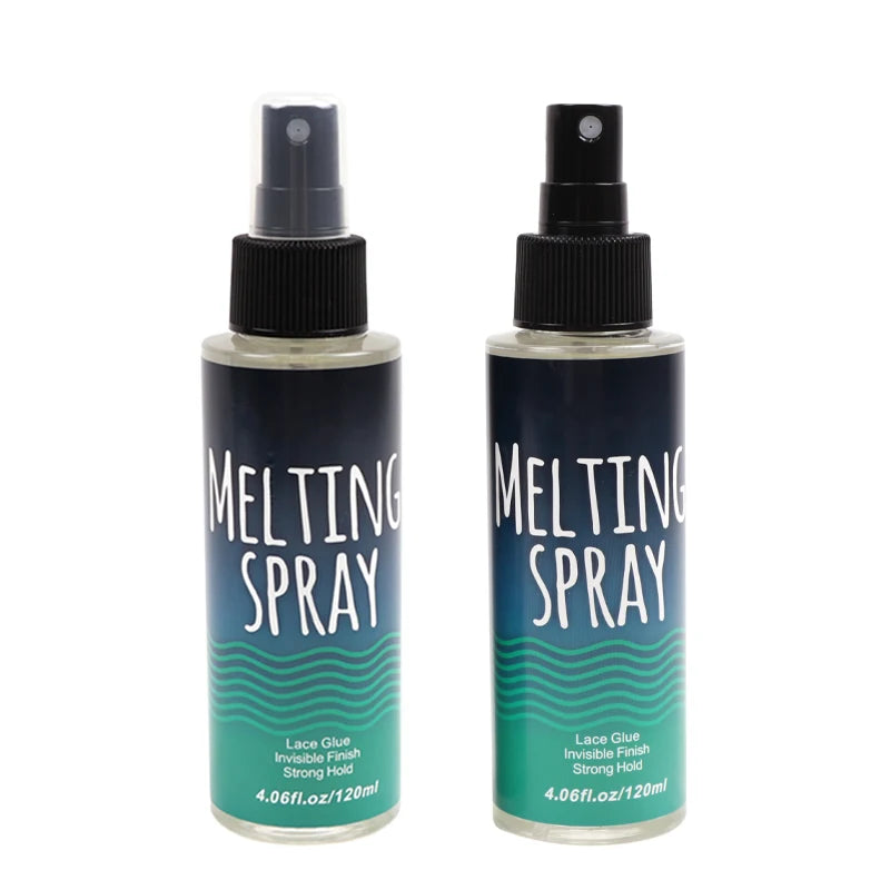 120Ml Lace Melting Spray Seamless Finish Glue Spray Wig Melting Spray & Hair Adhesive For Lace Wigs Strong Invisible Lace Glue