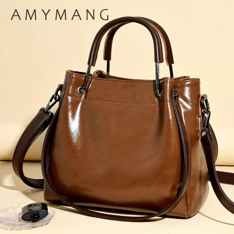 Sacs à main en cuir PU de haute qualité pour femmes, sacs à bandoulière de luxe, sacs de créateur vintage de grande capacité